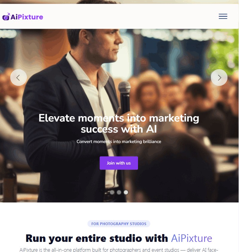 AiPixture website — built by Alamu Prosper